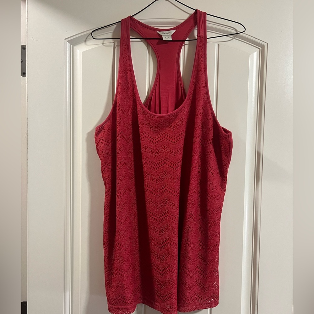 Ariat XL red tank top